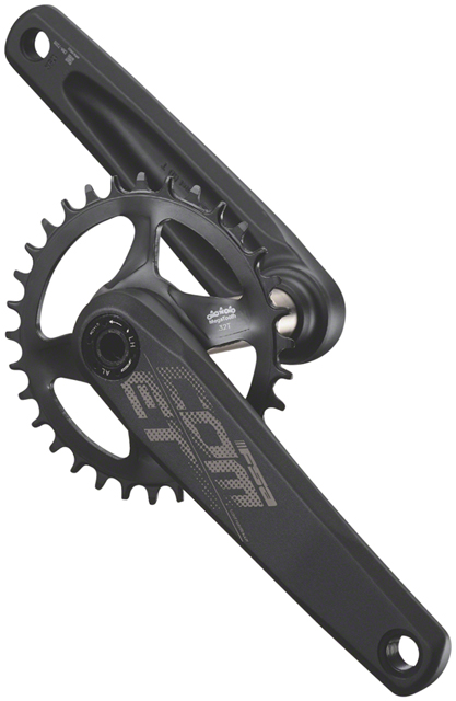 Full Speed Ahead Comet Modular Crankset - 170mm, 11/12-Speed, 32t, Direct Mount, Full Speed Ahead MegaExo Spindle Interface, Black