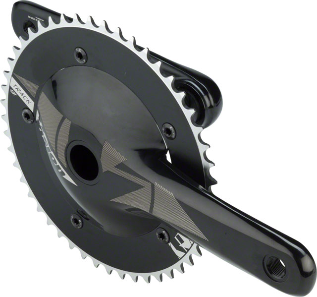 Vision Track Crankset - 170mm, Single Speed, 49t, 144 BCD, 386 EVO Spindle Interface, Black