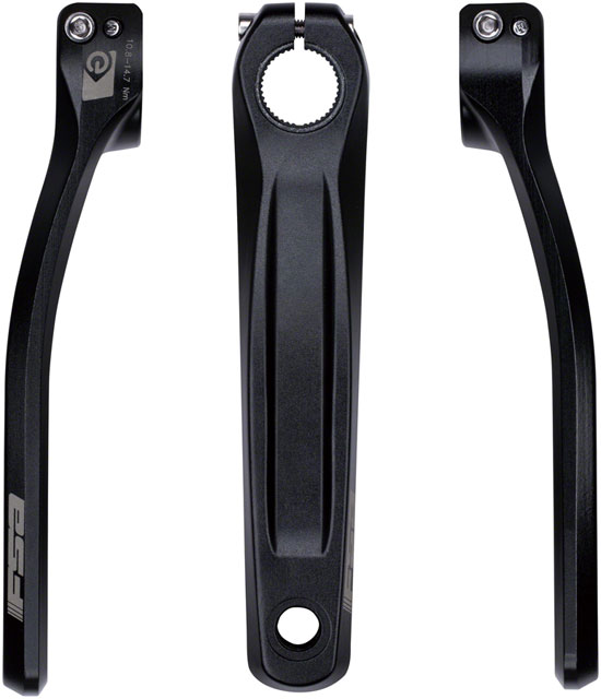 Full Speed Ahead CK-751 Shimano STEPS E8000/E7000/E6100 Ebike Crank Arm Set - 165mm, S spline with Bolts, Black