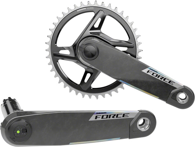 SRAM Force 1x XPLR AXS Power Meter Wide Crankset - 175mm, 12/13-Speed, 42t, 8-Bolt Direct Mount, DUB PM Spindle, Carbon, E1