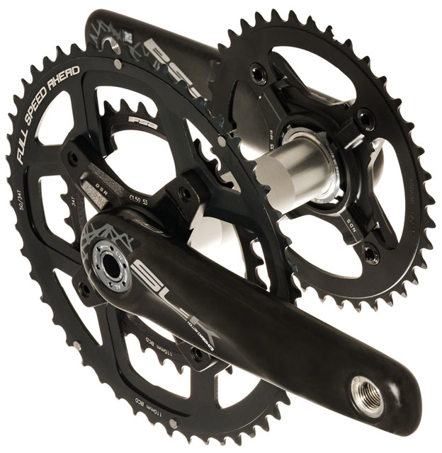 Full Speed Ahead SL-K Light BB392 Tandem Rear Crankset - 170mm, 50/34t, Direct Mount, Black