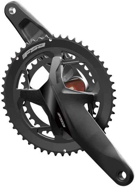 Full Speed Ahead Gossamer Pro POD SC PowerBox Crankset - 175mm, 11/12-Speed, 50/34t, 120/90mm BCD, BB386EVO Spindle, 2-Tone Black