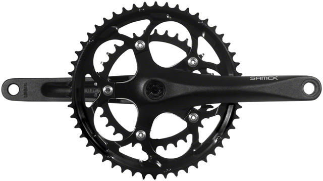 Samox R3s Crankset - 170mm, 9-10-Speed, 50/34t, 110 bcd, JIS Square Taper, Black