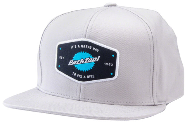 Park Tool HAT-10L Snapback Hat - Light Gray, Standard