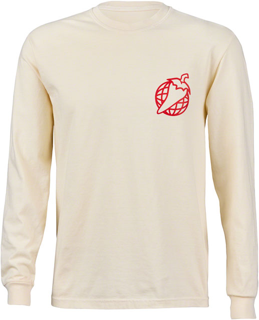 Salsa Logo Long Sleeve T-Shirt - Unisex, Ivory, 2X-Large