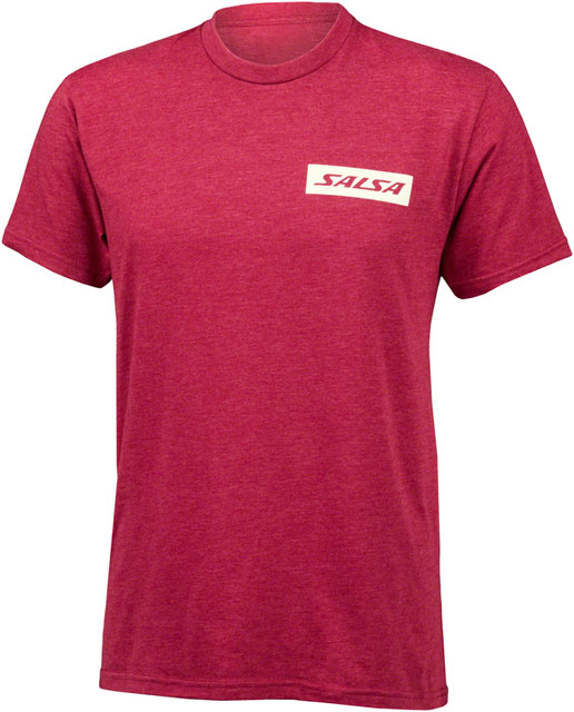 Salsa Logo Short Sleeve T-Shirt - Unisex, Red, 2X-Large