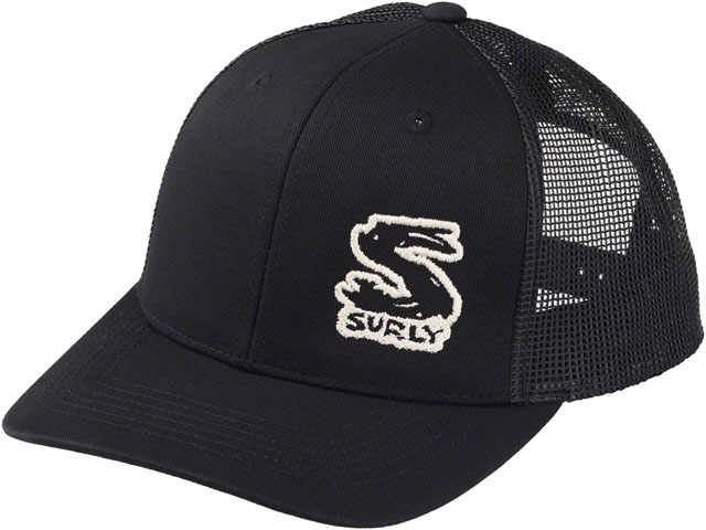 Surly Logo Snap Back Hat - Black, One Size