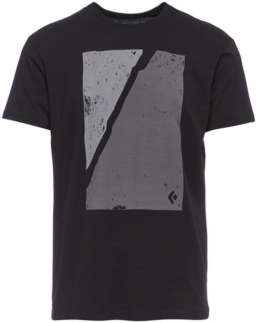 Black Diamond Block Print Mountain Tee - Black, Men's, Small