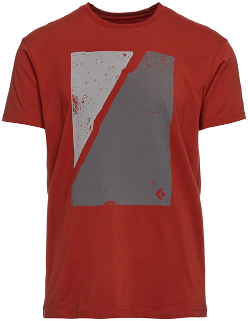 Black Diamond Block Print Mountain Tee - Red Rock, Men's, Medium