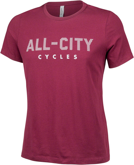 All-City Logowear Men's T-shirt - Maroon, Gray, Small
