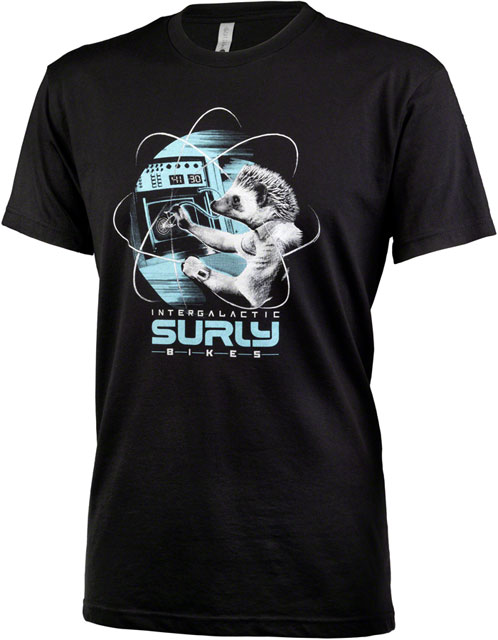 Surly Garden Pig Men's T-Shirt - Black/Gray/Teal, Medium