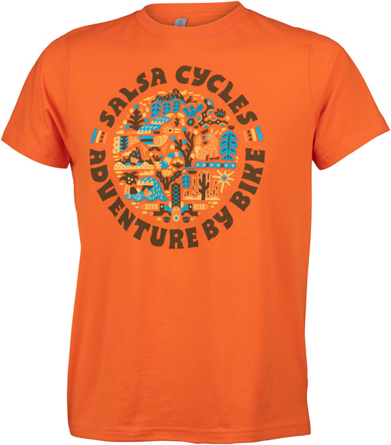 Salsa Planet Wild Kids T-Shirt - Orange, X-Large