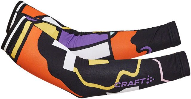 Craft ADV Bike Offroad Arm Warmer - Multi/Gum, Medium/Large