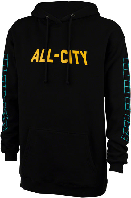 All-City Club Tropic Unisex Hoodie - Black, 2X-Large