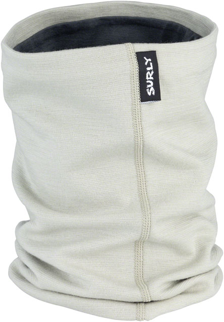 Surly Merino Neck Gaiter: Tan/Gray One Size