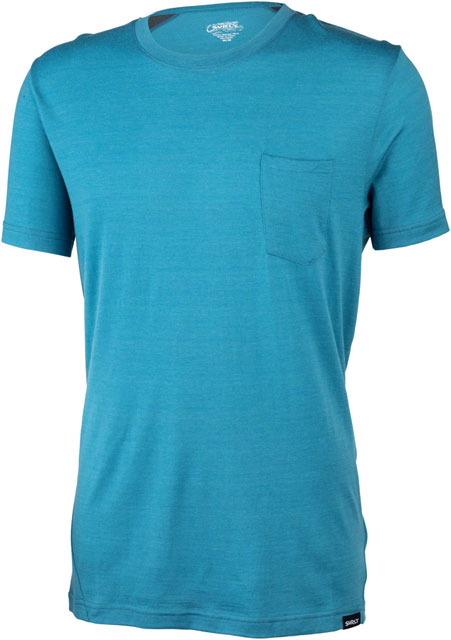Surly Merino Pocket T-Shirt: Blue LG