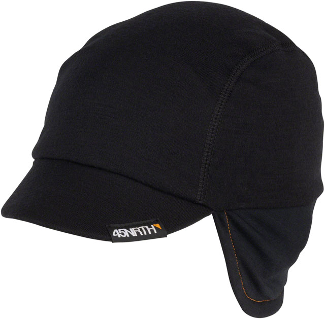 45NRTH 2023 Greazy Cycling Cap - Black, Small/Medium