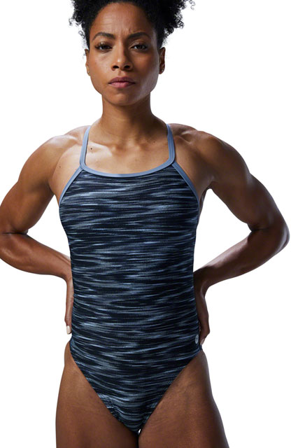 TYR Fizzy Diamond Control Swim Suit - Women's, Black, Size 10