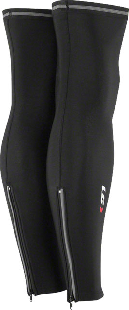 Garneau Zip Leg Warmer 2: Pair~ Black~ XL
