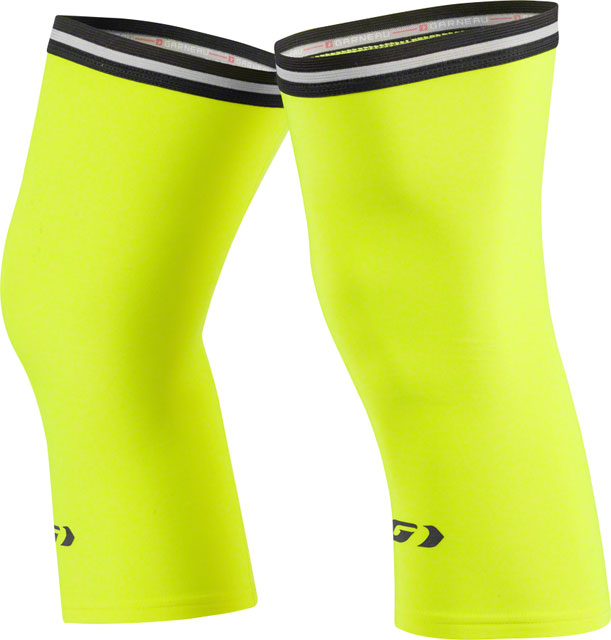 Garneau Knee Warmers 2: Bright Yellow LG