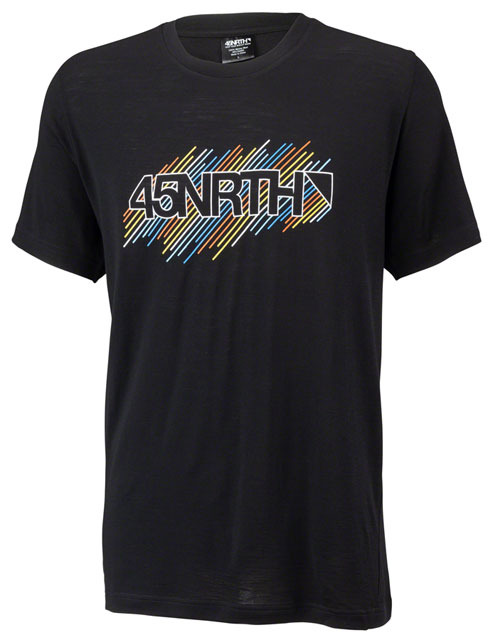45NRTH Diffuser Wool T-shirt - Men's, Black, Small