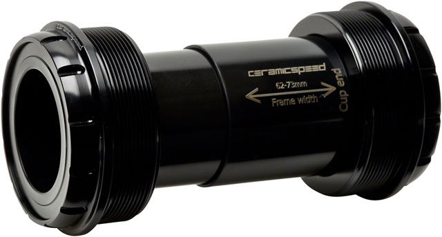 CeramicSpeed T47/73 Bottom Bracket - Shimano MTB, Coated Races, Black