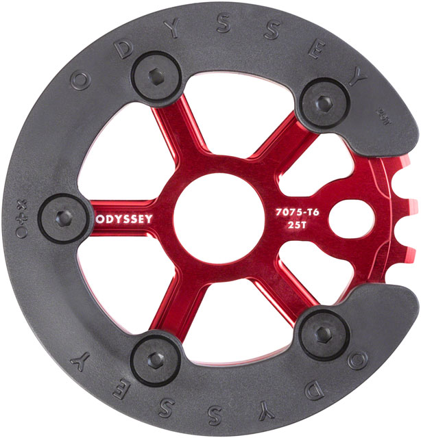 Odyssey Utility Pro Guard Sprocket - 25t, Anodized Red