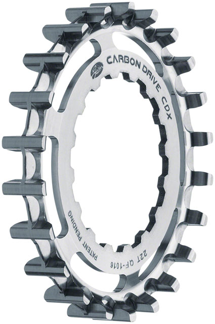 Gates Carbon Drive CDX CenterTrack Front Sprocket  - 22t, For Bosch GEN 2, Silver