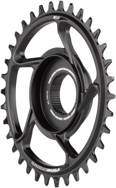 e*thirteen e*spec Aluminum Direct Mount Chainring 34t for Shimano E8000, Black