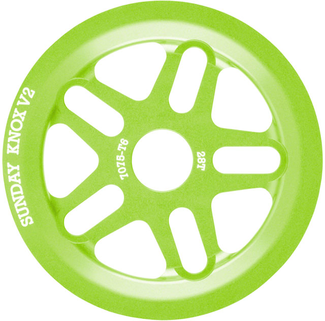 Sunday Knox V2 Sprocket - 28t, Electro Green