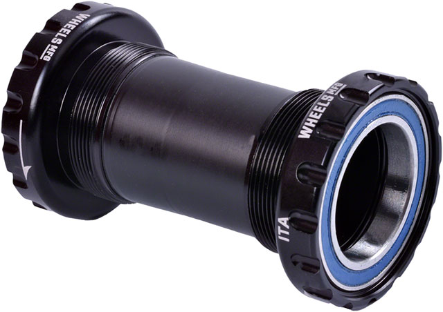 Wheels Manufacturing Italian Bottom Bracket - 29mm DUB Spindle, ABEC 3, Black