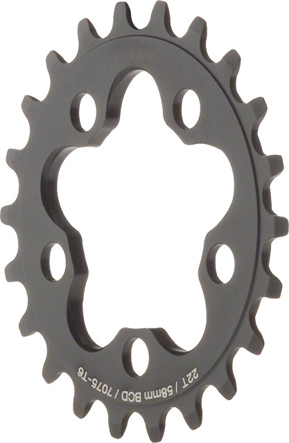 MSW Chainring - 22T, 58mm BCD, Inner, Black
