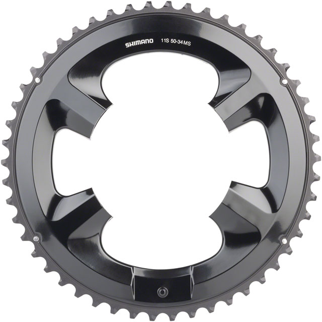 Shimano FC-RS510 Chainring - 50t, Asymmetric 110mm BCD, Black, MS