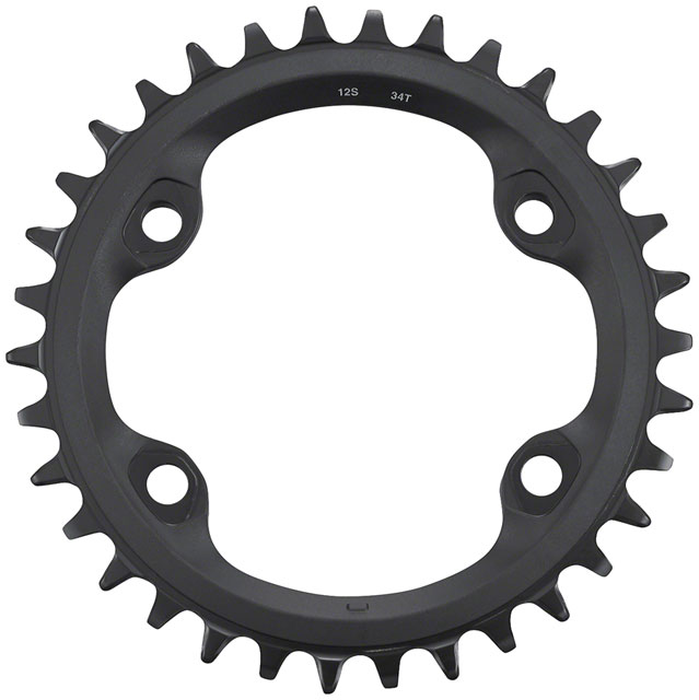Shimano FC-MT610 Chainring - 34t, 12-Speed, Asymmetric 96 BCD, Black