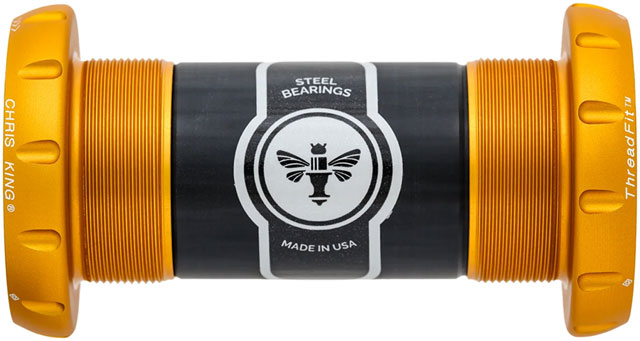 Chris King ThreadFit 30 Bottom Bracket - English, 50th Anniversary Matte Gold