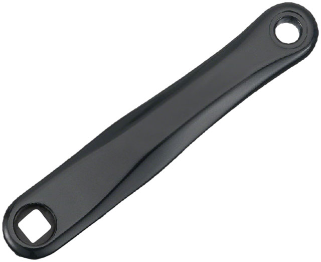 Samox SAC08 Left Crank Arm - 170mm, JIS Square Taper Spindle Interface, Forged Aluminum, Spindle Bolt Sold Separate, Black