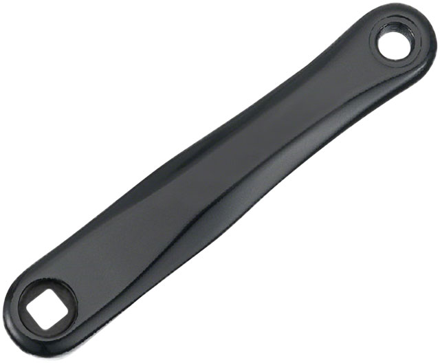 Samox SAC08 Left Crank Arm - 175mm, JIS Square Taper Spindle Interface, Forged Aluminum, Spindle Bolt Sold Separate, Black