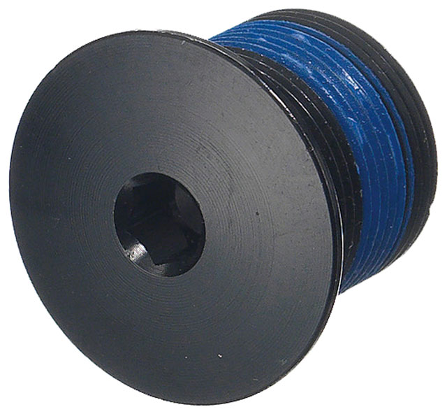 Samox BL-A01-1 Crank Spindle Bolt - For 2-Piece Pinch Bolt Style Cranks with 24mm Spindle, Includes O-ring, M18 x 1.0