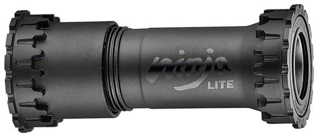 Token Ninja Lite BB4124PS Press Fit Thread Together Bottom Bracket - BB86/BB89.5/BB92, Shimano HollowTech II, Black