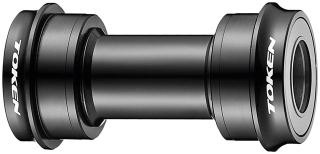 Token BB30AR Press Fit Bottom Bracket - BB30, Shimano HollowTech II, Black