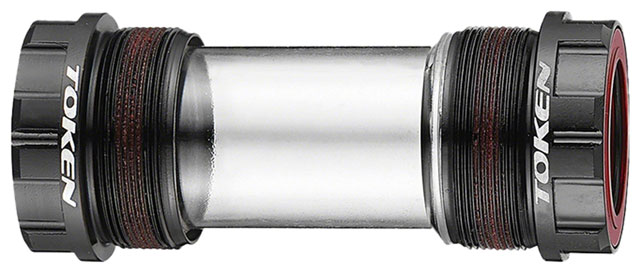 Token TK888 Threaded Bottom Bracket - English, Shimano HollowTech II / SRAM GXP, Black