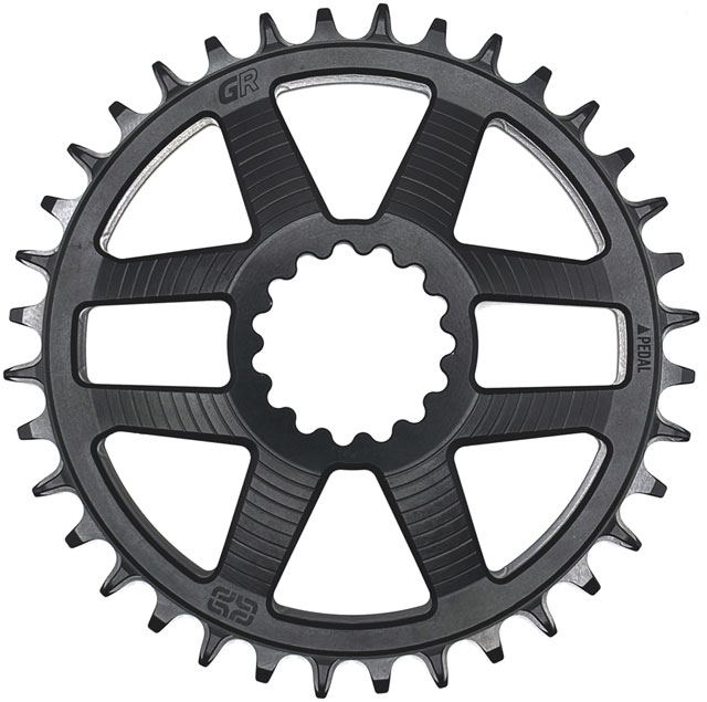 e*thirteen Helix Race GR Direct Mount Chainring - 34t, For use with Helix Race GR Crank, Silver