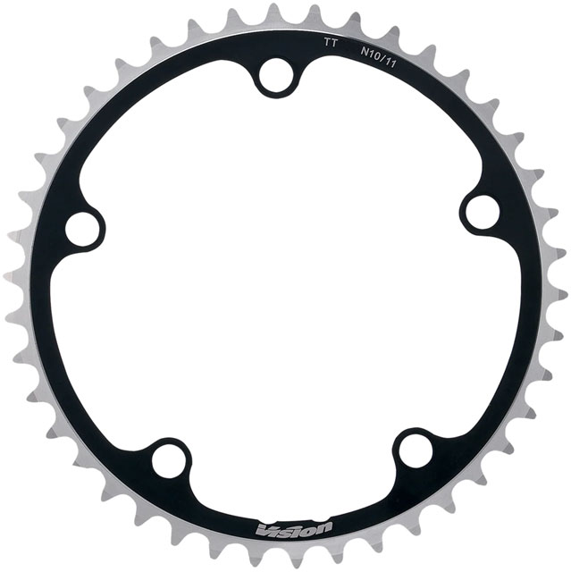 FSA Vision Metron Aero TT Chainring, 42T, 130BCD, 5H, N11