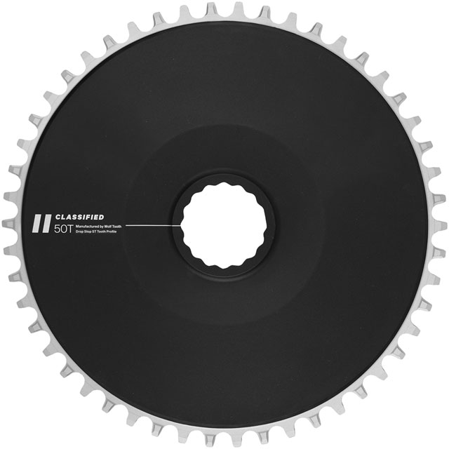 Classified Aero Chainring - 50t, DropStop ST for HG+ and KMC 12-Speed Chains, Black
