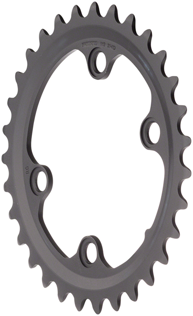 Shimano GRX RX810 Chainring - 31t, 80 BCD, 4-Bolt, 11-Speed, Black