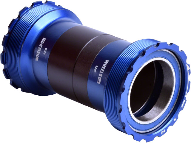 Wheels Manufacturing T47 Inboard Bottom Bracket - For 30mm Spindle, ABEC-3 Bearings, Fits Frames with 68mm-132mm BB Shells, Blue