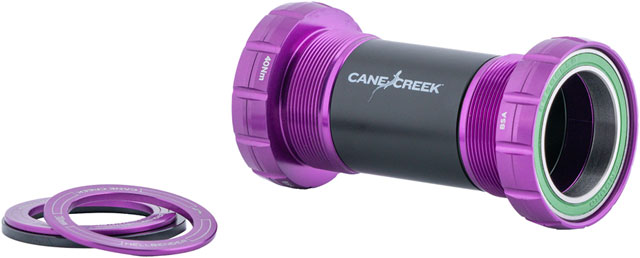 Cane Creek Hellbender 70 Bottom Bracket - English, For 24mm Spindle, Purple