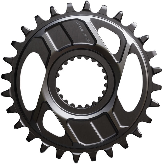 Shimano XTR SM-CRM96 1x Direct Mount Chainring - 28t, Shimano Direct Mount, For 12-Speed HG+ Chain, Fits M9200 and M9220 Crank, Dark Gray