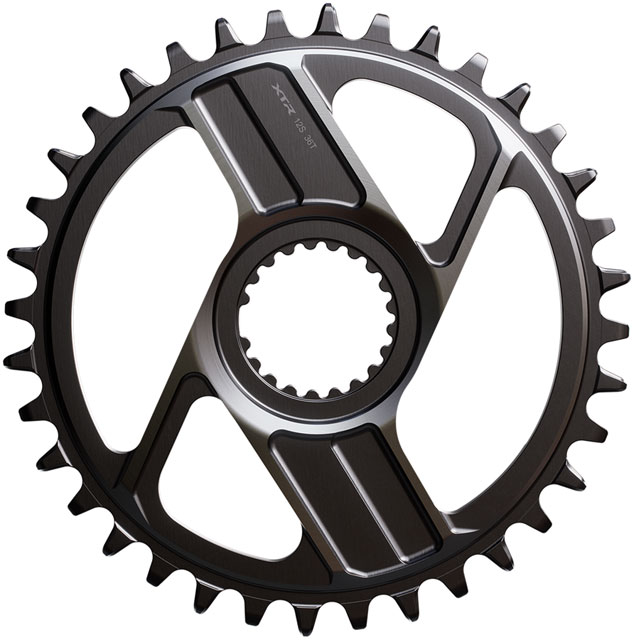 Shimano XTR SM-CRM96 1x Direct Mount Chainring - 36t, Shimano Direct Mount, For 12-Speed HG+ Chain, Fits M9200 and M9220 Crank, Dark Gray