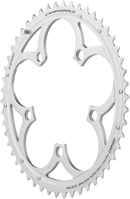 Campagnolo Veloce CT Chainring - 10-Speed, 50t, 110 Campy CT 110 BCD, Outer, Silver